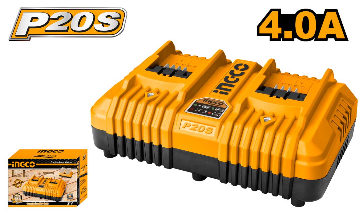 P20S 2-Port Lithium-Ion Battery Charger (20V)